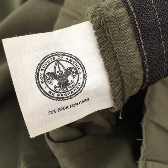 Boy Scouts Cargo Uniform Pants Shorts Convertible Green Hiking Zip Off Outdoor - Picture 10 of 14